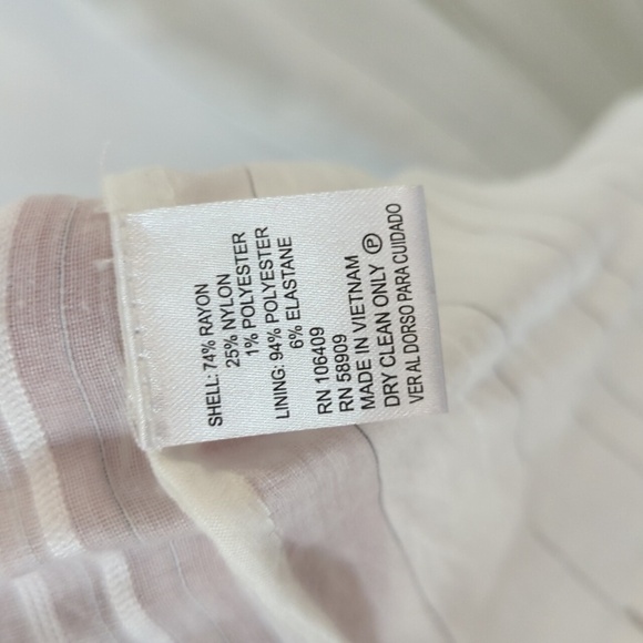 Cremieux Sophie Dress Botanic Bouquet White Black Stripe Size Extra Small NWT - Picture 5 of 8